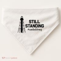 Still Standing Sanibel Strong Florida Hurricane Relief USA-Made Doggie Bandana thumb 0