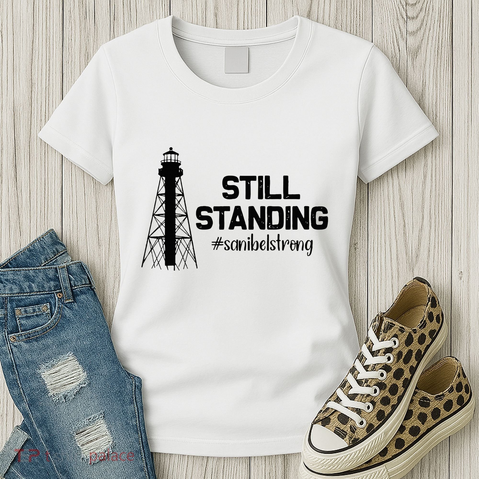 Still Standing Sanibel Strong Florida Hurricane Relief Women's T-Shirt