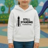 Still Standing Sanibel Strong Florida Hurricane Relief Kids Hoodie thumb 3