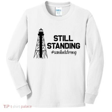 Still Standing Sanibel Strong Florida Hurricane Relief Kids Long Sleeve Shirt