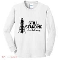 Still Standing Sanibel Strong Florida Hurricane Relief Kids Long Sleeve Shirt thumb 0