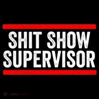 Shit Show Supervisor Sarcastic Funny Distressed Doggie Tank thumb 4