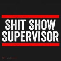 Shit Show Supervisor Sarcastic Funny Distressed T-Shirt thumb 7