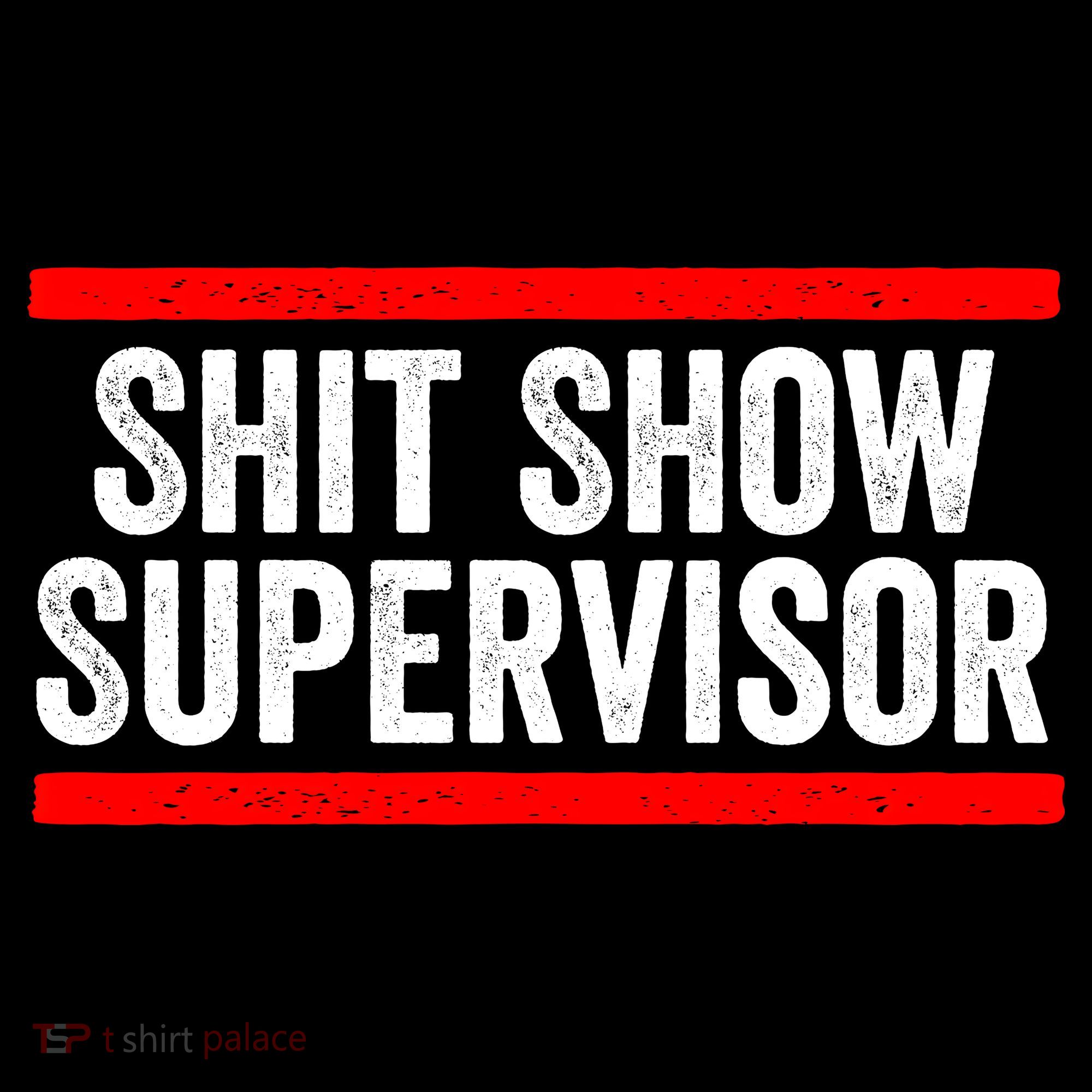 Shit Show Supervisor Sarcastic Funny Distressed Kids Long Sleeve Shirt