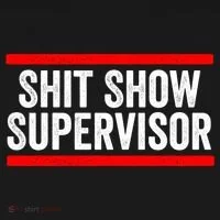 Shit Show Supervisor Sarcastic Funny Distressed Kids Long Sleeve Shirt thumb 2