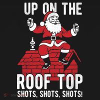 Shots Shots Shots Santa Roof Top Christmas Party Women's Hoodie thumb 2