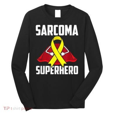 Sarcoma Superhero Survivor Warrior Chemo Fighter Long Sleeve Shirt