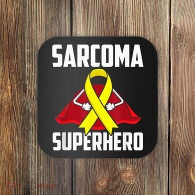 Sarcoma Superhero Survivor Warrior Chemo Fighter Coaster