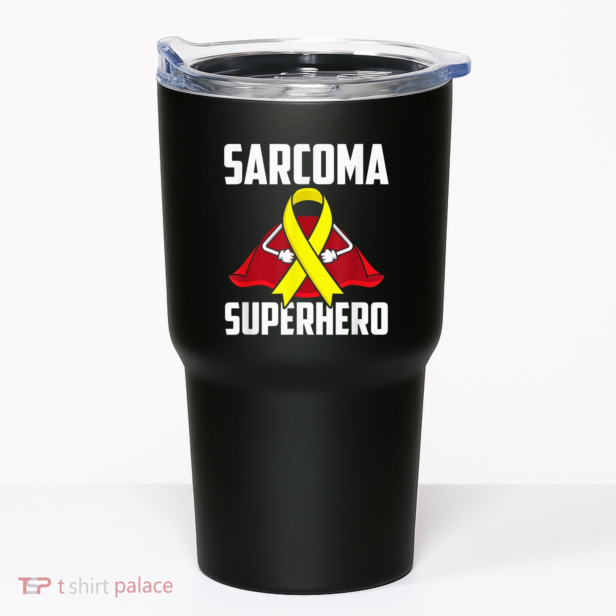 Sarcoma Superhero Survivor Warrior Chemo Fighter Tumbler