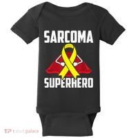 Sarcoma Superhero Survivor Warrior Chemo Fighter Baby Bodysuit thumb 0