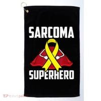 Sarcoma Superhero Survivor Warrior Chemo Fighter Golf Towel thumb 0