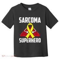 Sarcoma Superhero Survivor Warrior Chemo Fighter Toddler T-Shirt thumb 0