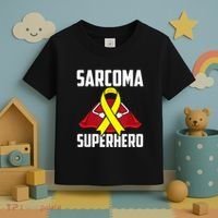 Sarcoma Superhero Survivor Warrior Chemo Fighter Toddler T-Shirt thumb 3