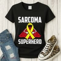 Sarcoma Superhero Survivor Warrior Chemo Fighter Women's T-Shirt thumb 3