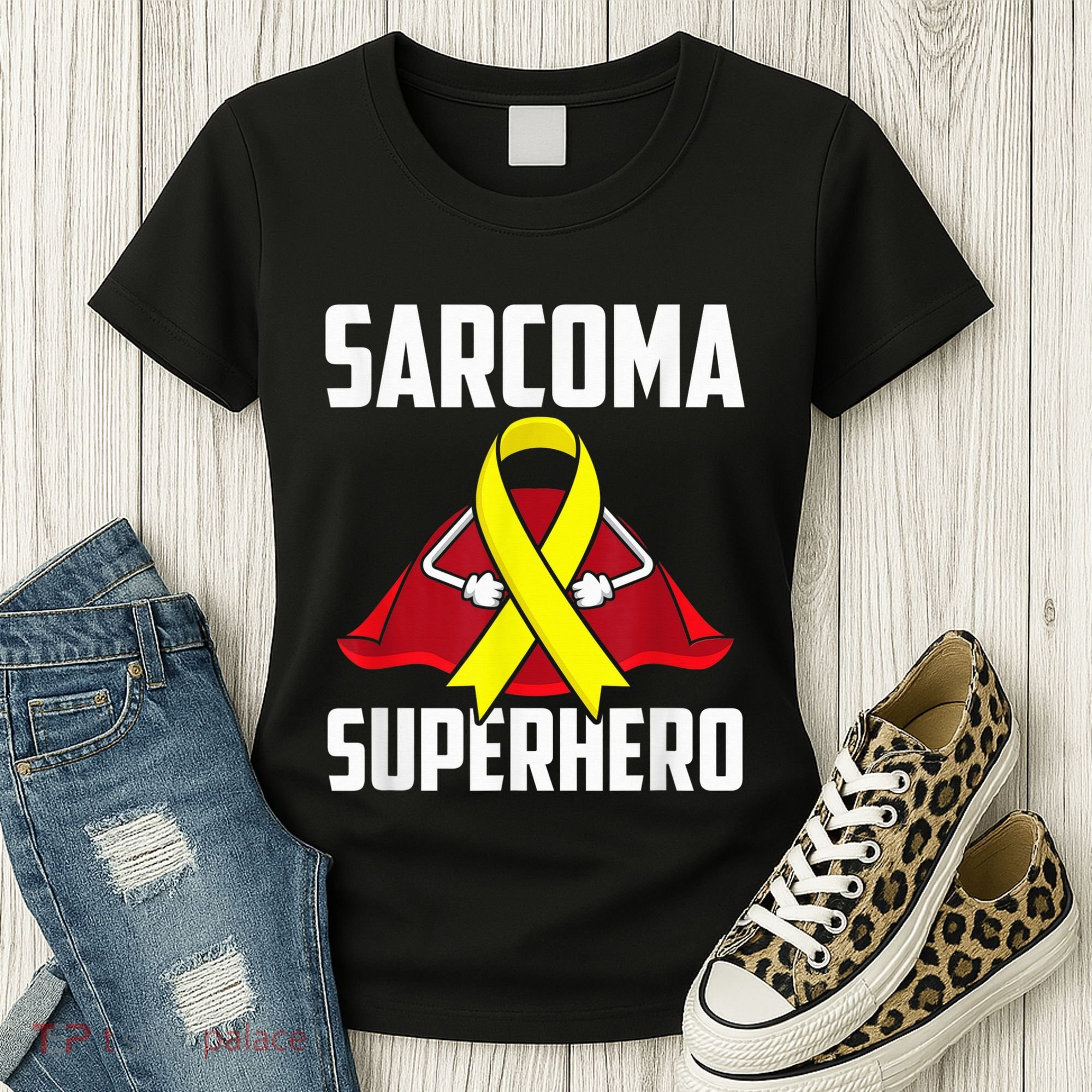 Sarcoma Superhero Survivor Warrior Chemo Fighter Women's T-Shirt