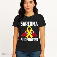 Sarcoma Superhero Survivor Warrior Chemo Fighter Women's T-Shirt thumb 4
