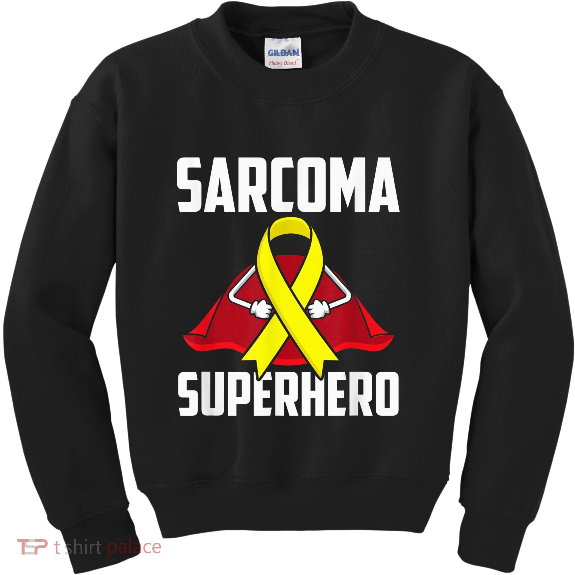 Sarcoma Superhero Survivor Warrior Chemo Fighter Kids Sweatshirt