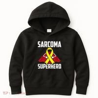 Sarcoma Superhero Survivor Warrior Chemo Fighter Kids Hoodie thumb 0