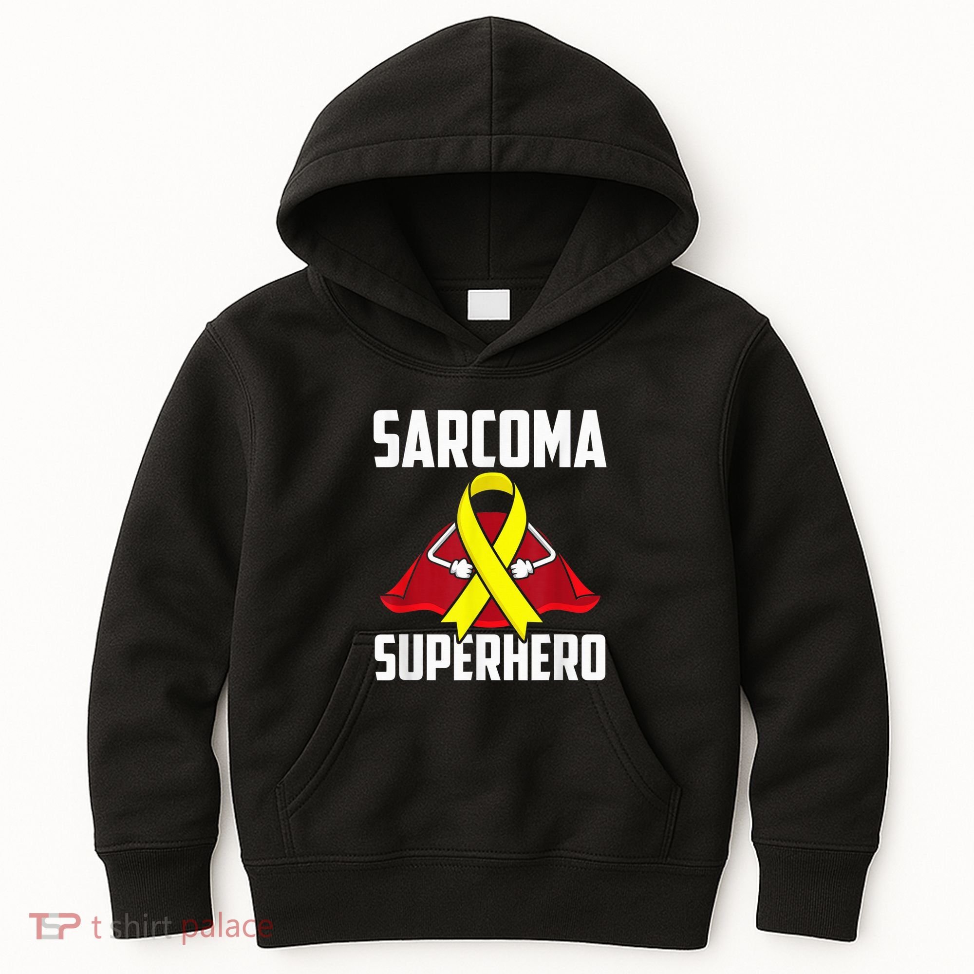Sarcoma Superhero Survivor Warrior Chemo Fighter Kids Hoodie