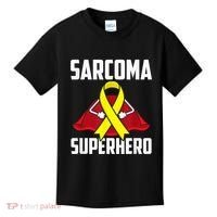 Sarcoma Superhero Survivor Warrior Chemo Fighter Kids T-Shirt thumb 0