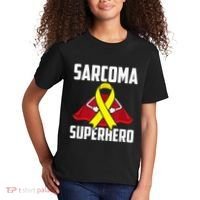 Sarcoma Superhero Survivor Warrior Chemo Fighter Kids T-Shirt thumb 2