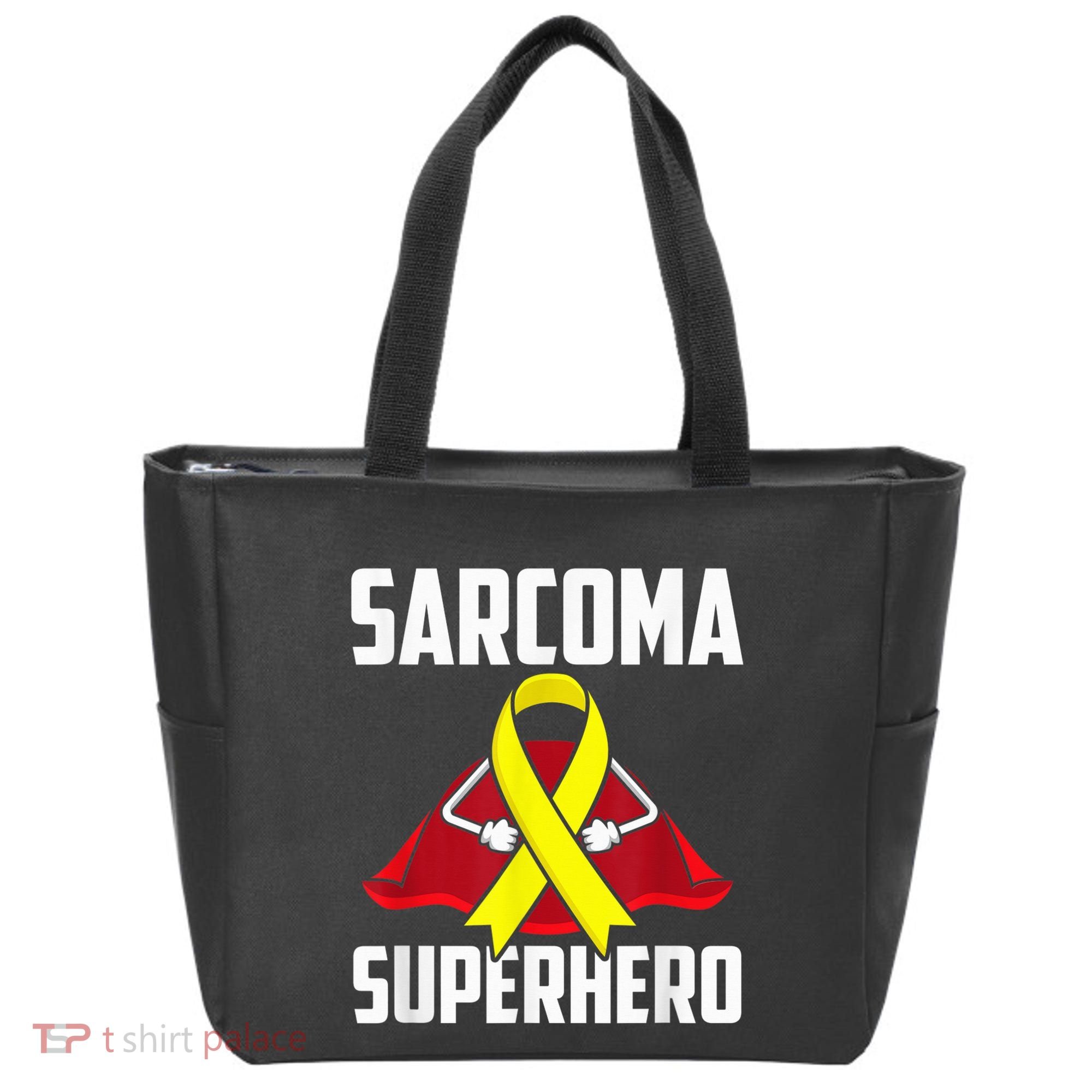Sarcoma Superhero Survivor Warrior Chemo Fighter Tote Bag
