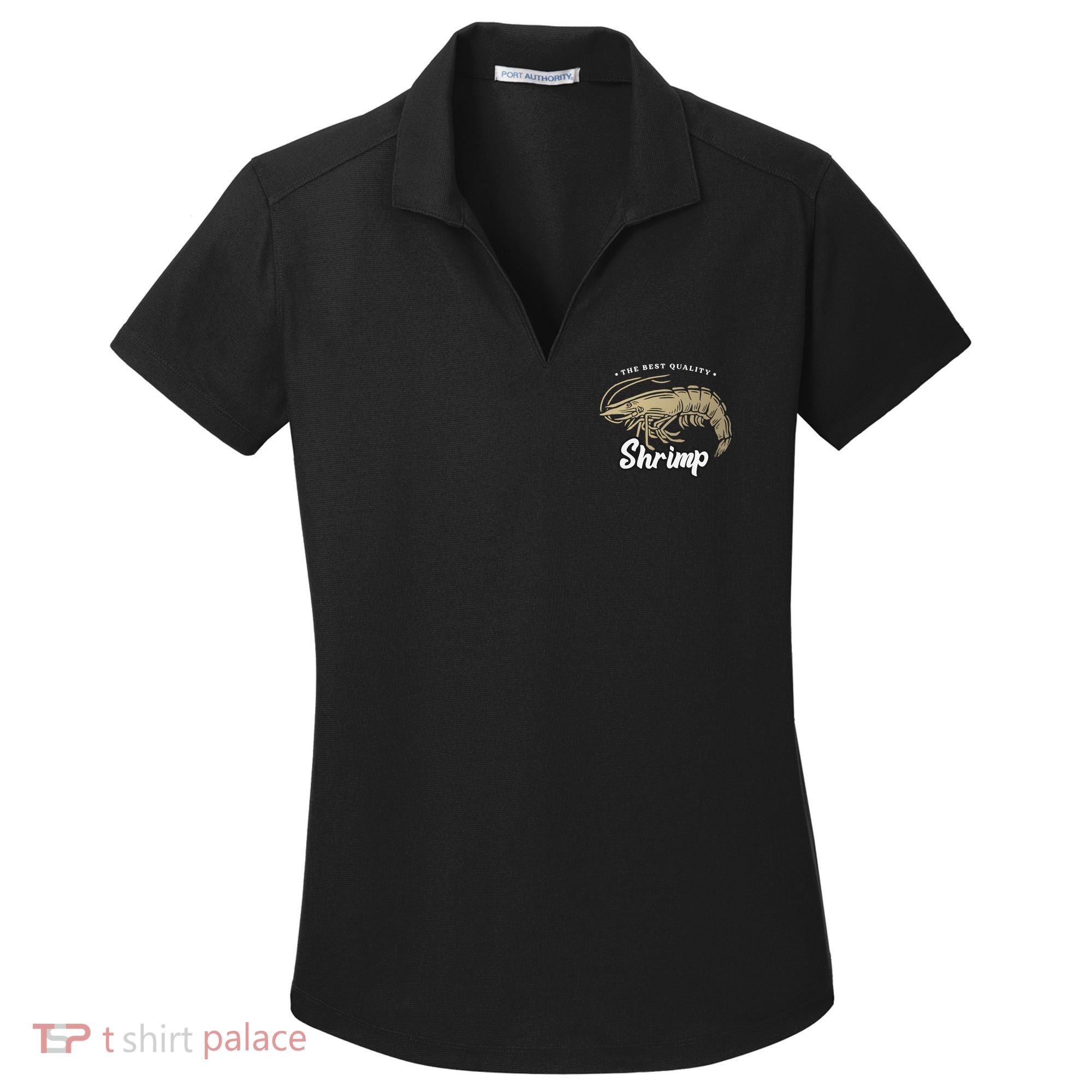 Shrimp Seafood Women's Dry Zone Grid Polo