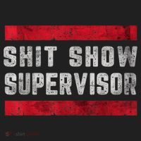 Shit Show Supervisor Sarcastic Distressed Women's Sweatshirt thumb 2