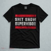 Shit Show Supervisor Sarcastic Distressed T-Shirt thumb 5