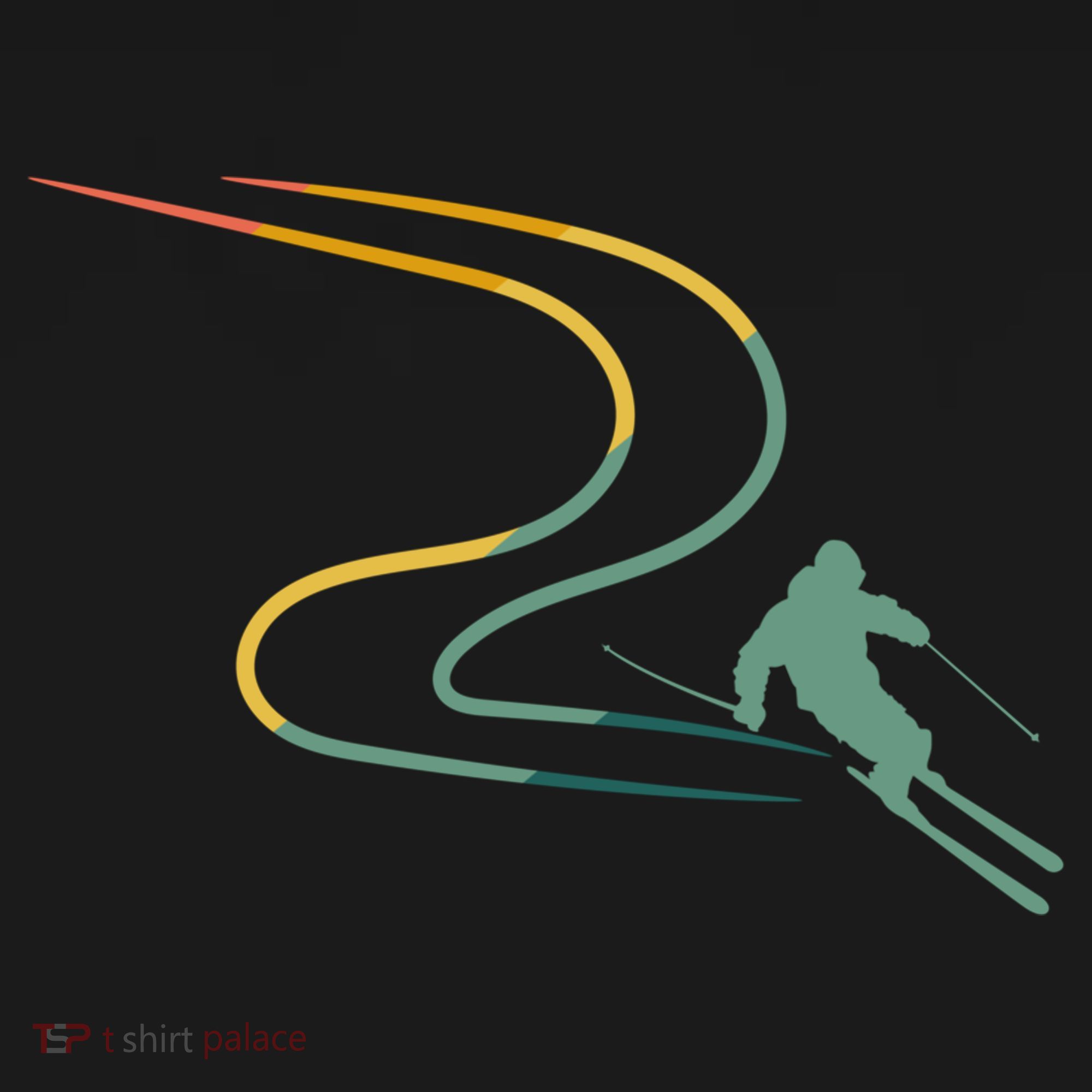 Skiing Ski Snow Heartbeat Retro Meaningful Gift Doggie Tank