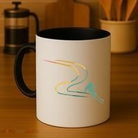 Skiing Ski Snow Heartbeat Retro Meaningful Gift Coffee Mug thumb 4