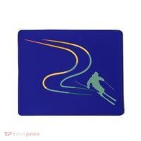 Skiing Ski Snow Heartbeat Retro Meaningful Gift Mousepad thumb 0