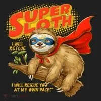 Super Sloth Women's Sweatshirt thumb 2