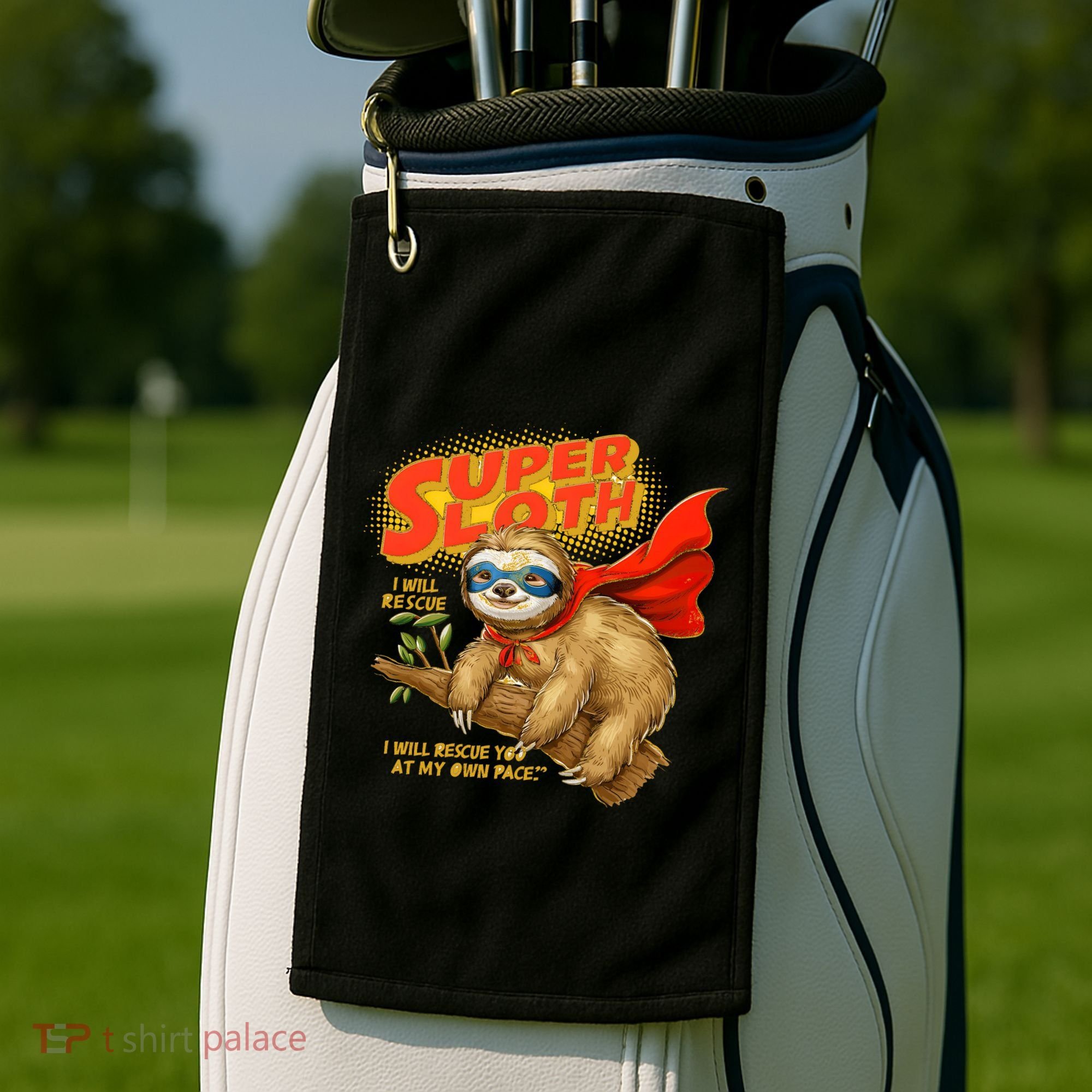 Super Sloth Golf Towel