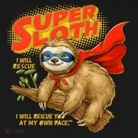 Super Sloth Women's Long Sleeve Shirt thumb 2