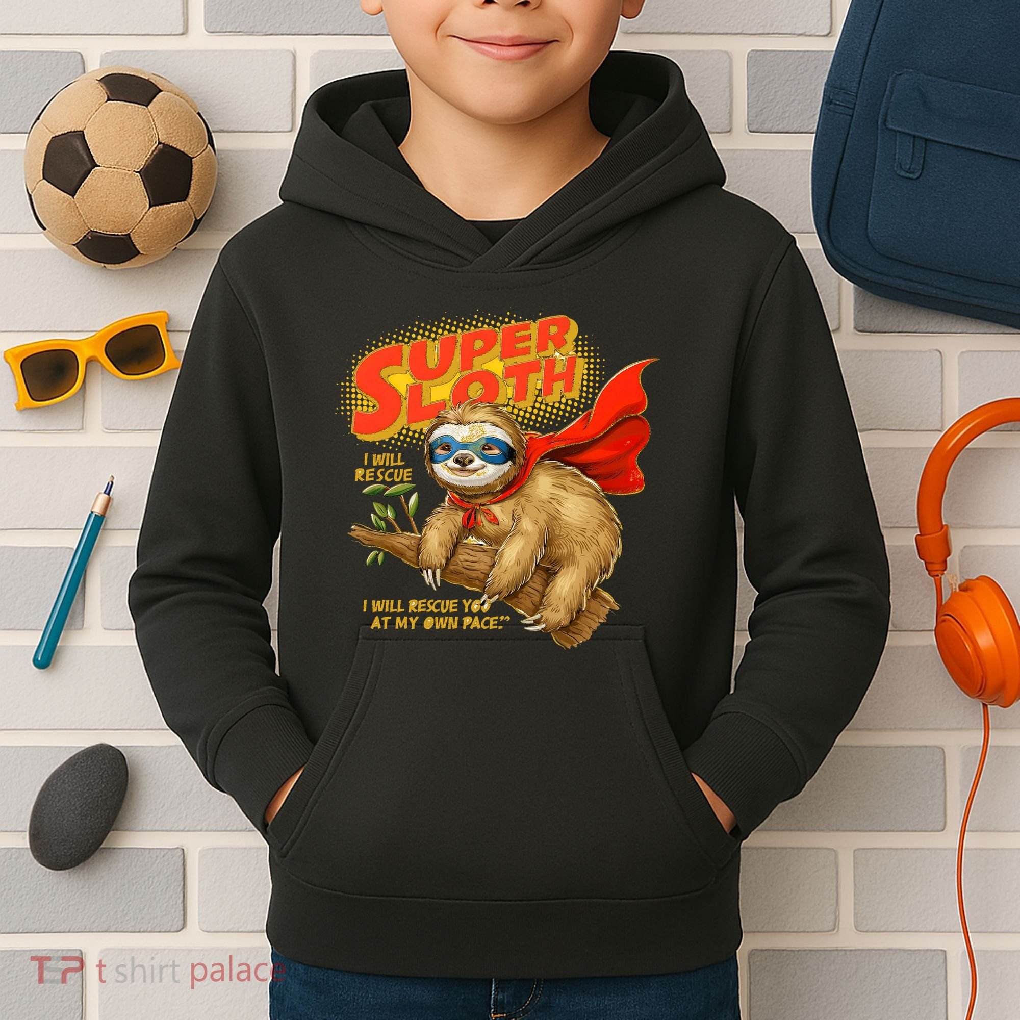 Super Sloth Kids Hoodie