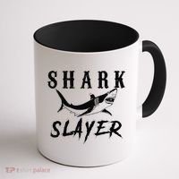 Shark Slayer Shark Fishing & Salt Water Anglers Coffee Mug thumb 1