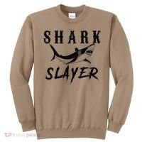 Shark Slayer Shark Fishing & Salt Water Anglers Sweatshirt thumb 0