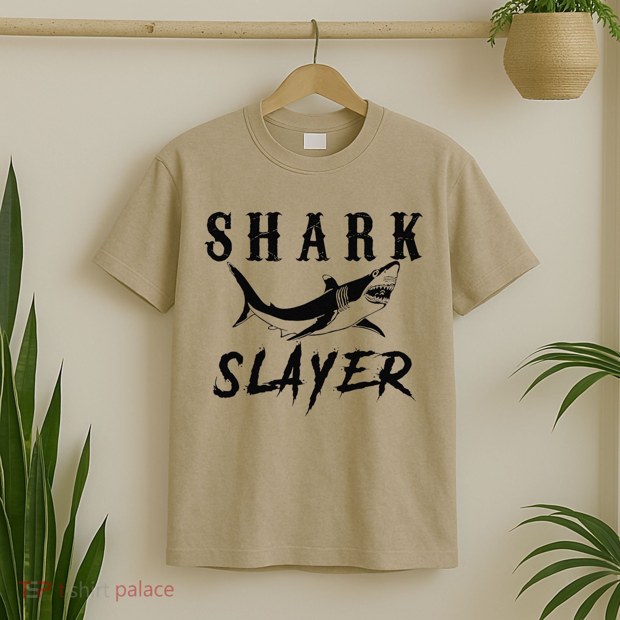Shark Slayer Shark Fishing & Salt Water Anglers T-Shirt