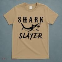 Shark Slayer Shark Fishing & Salt Water Anglers T-Shirt thumb 5