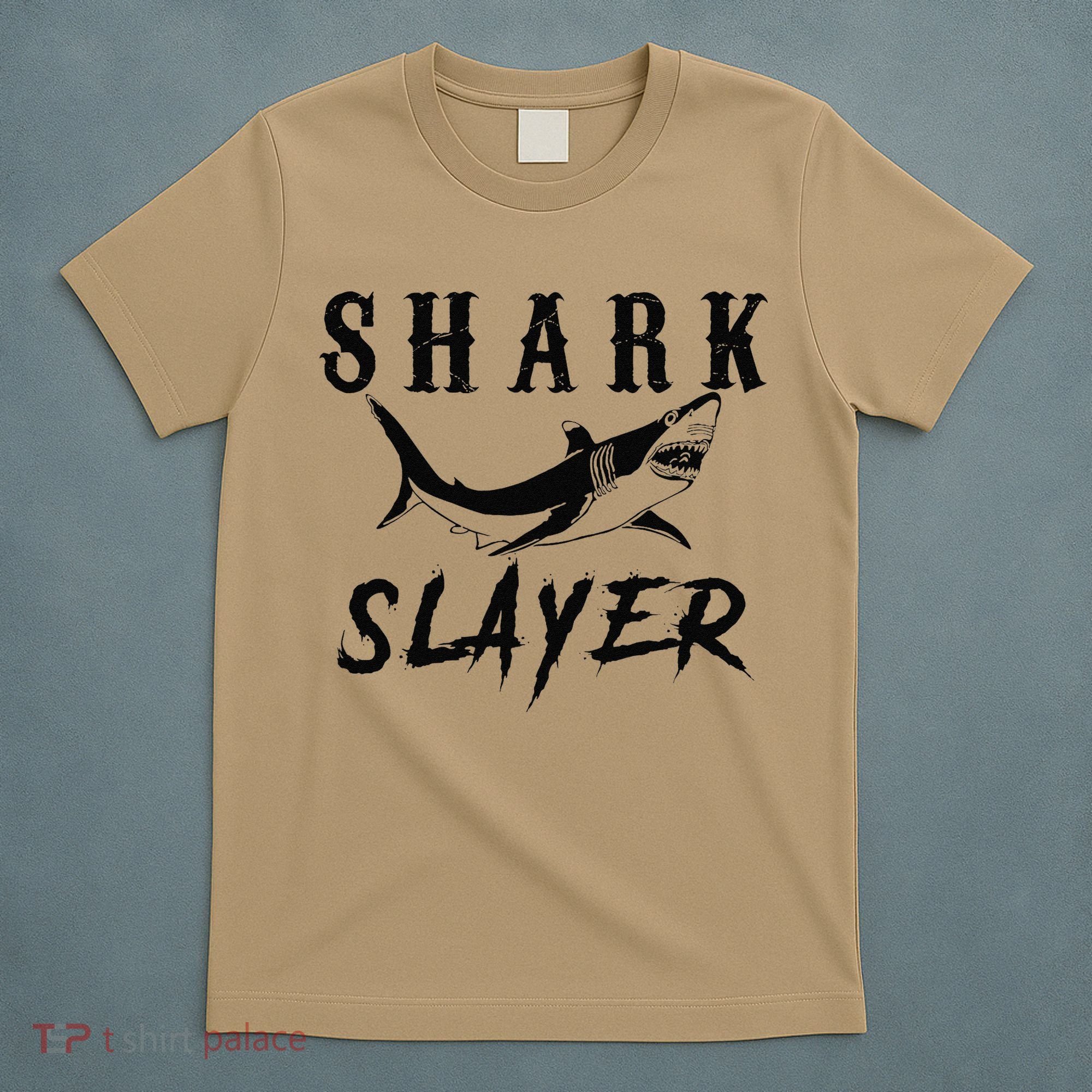 Shark Slayer Shark Fishing & Salt Water Anglers T-Shirt