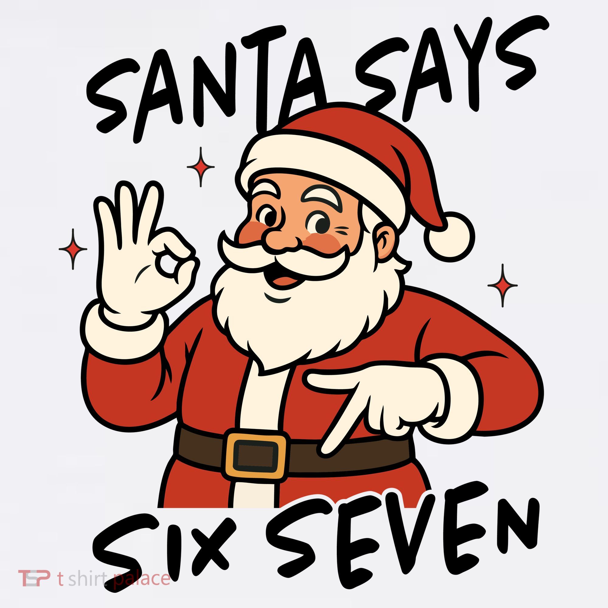 Santa Says Six Seven 67 Funny Christmas Women's Hoodie