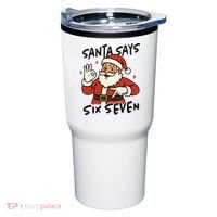 Santa Says Six Seven 67 Funny Christmas Tumbler thumb 0