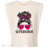 Shit Show Supervisor Tee Women Casual Messy Bun Bleached Garment-Dyed Women's Muscle Tee thumb 0