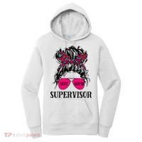 Shit Show Supervisor Tee Women Casual Messy Bun Bleached Women's Hoodie thumb 0