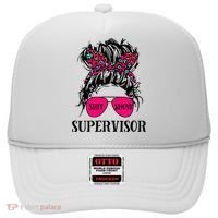 Shit Show Supervisor Tee Women Casual Messy Bun Bleached Hat thumb 0