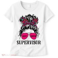 Shit Show Supervisor Tee Women Casual Messy Bun Bleached Women's T-Shirt thumb 0