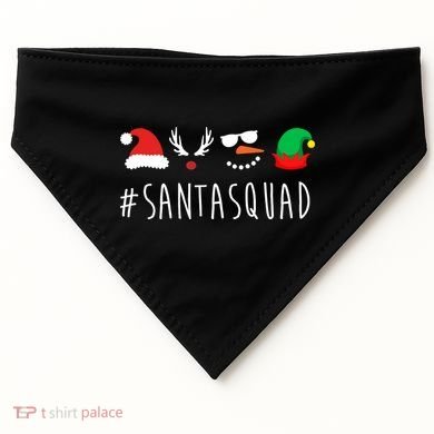 Santa Squad USA-Made Doggie Bandana