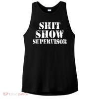 Shit Show Supervisor Ladies PosiCharge Tri-Blend Wicking Tank thumb 0