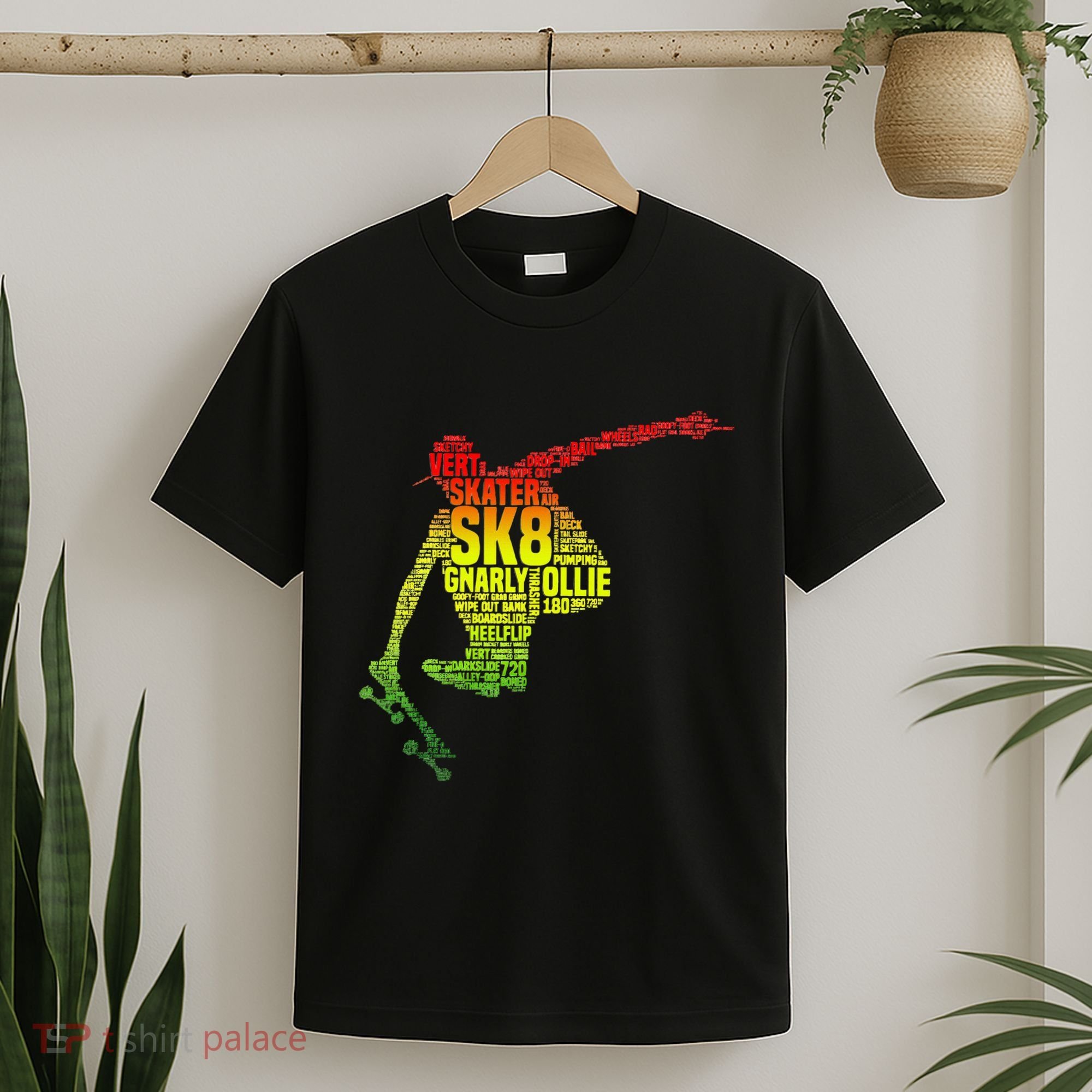 Skateboard Skater Slang Retro Skaterboarding T-Shirt